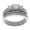14k White Gold 1ct TDW Diamond Wedding Ring Set (G-H, I1)