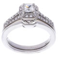 14k White Gold 3/4ct TDW Diamond Wedding Ring Set (G-H, SI-I)