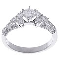 14k White Gold 1ct TDW Diamond Engagement Ring