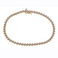 14k Yellow Gold 1ct TW S-Link Diamond Bracelet (I-J, I1-2)