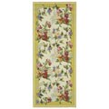 Handmade Botanical Ivory Wool Rug (2'6 x 6')