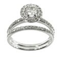 14k White Gold 1ct TDW Diamond Wedding Ring Set (K, I1-I2)