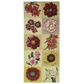 Hand-knotted Festivo Multicolor Wool Runner (2'6 x 6')