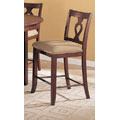 Dark Cherry Finish Counter Height Chairs (Set of 2)