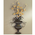 Floral Centerpiece Metal Wall Art
