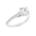 Sterling Silver CZ Engagement Ring
