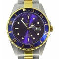 Croton Men's Two-tone Blue Dial Steel Watch