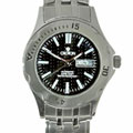 Croton Black Dial Automatic Steel Dial Watch