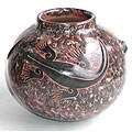 Handmade Chasing Lizard Vase (Nicaragua)