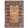 Hand-tufted Classic Mashad Multicolor Wool Rug (2' x 3')