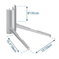 Heavy Duty Audio Wideo Wall Mount Shelf