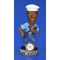Navy Handcrafted Ceramic Bobble Head