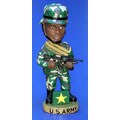 Army Handcrafted Ceramic Bobble Head