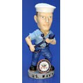 Navy Handcrafted Ceramic Bobble Head