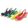 Adi Designs 1/2 Series Canvas Slingback Wedges