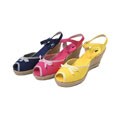 Adi Designs 1/2 Series Open Toe Canvas Wedges