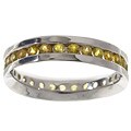 14k Gold Yellow Sapphire Eternity Channel Band