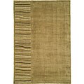 Calvin Klein Khaki Silk and Wool Rug (5'6 x 8')