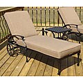 Cast Aluminum Scroll Lounge Chair
