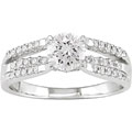 14k White Gold 1ct TDW Diamond Engagement Ring