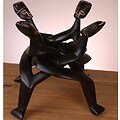 Handmade Four-headed Akuaba Unity Sculpture (Ghana)