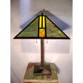 Tiffany-style Green Mission Lamp