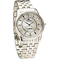 Croton Men's Luxury Stainless Steel Diamond-accent Dress Watch