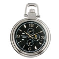 Stuhrling Original Monarch Men's Charcoal Dial Pocket Watch