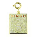 14k Yellow Gold Bingo Card Charm