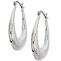 Sterling Silver Polished Hoop Earrings
