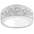 14k White Gold 1/2ct TDW Round Diamond Band (H-I, I1-I2)