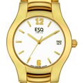ESQ Previa Men's White Dial Goldtone Watch