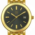 ESQ Telos Men's Black Dial Goldtone Watch