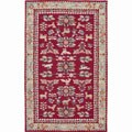 Hand-hooked Country Home Rust Wool Rug (5' x 8')