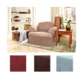 Smooth Suede Washable T-cushion Chair Slipcover