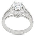 14k White Gold 1ct TDW Round Diamond Wedding Ring