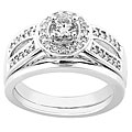 14k White Gold 2/5ct Round Diamond Wedding Ring