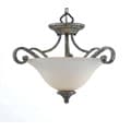 Monaco Forged Iron 2-light Semi-Flush Pendant