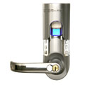 Silver Finish Left-handled Fingerprint Door Lock
