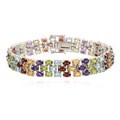 Sterling Silver Semi Precious Gemstone Bracelet
