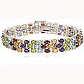 Sterling Silver Multi Gemstone Bracelet