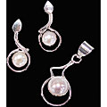 Handmade Water Pearl Necklace & Earring Set (India)