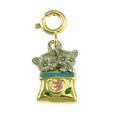 14k Gold Kittens in a Bag Charm