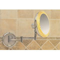 Wall Mounted Illuminated 7x Chrome Cosmetic Mirror