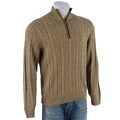 Weatherproof Men's Cable Knit Half Zip Sweater