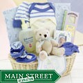 New Arrival Baby Boy Gift Basket