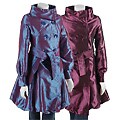 Coffee Shop Puff Hem Belted Coat