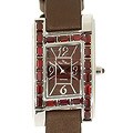 Lucien Piccard Diana Garnet gemstone watch