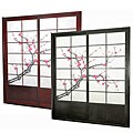 Cherry Blossom Shoji Sliding Door Kit (China)