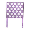 Purple & White Twin-size Wicker Headboard